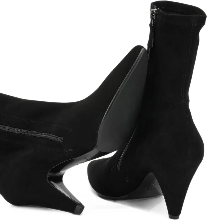 Del Carlo pointed-toe suede ankle boots Zwart - Foto 3