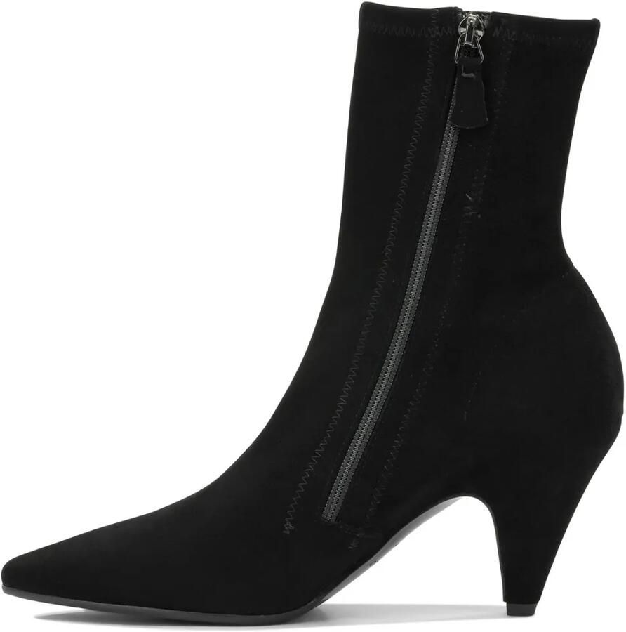 Del Carlo pointed-toe suede ankle boots Zwart - Foto 2