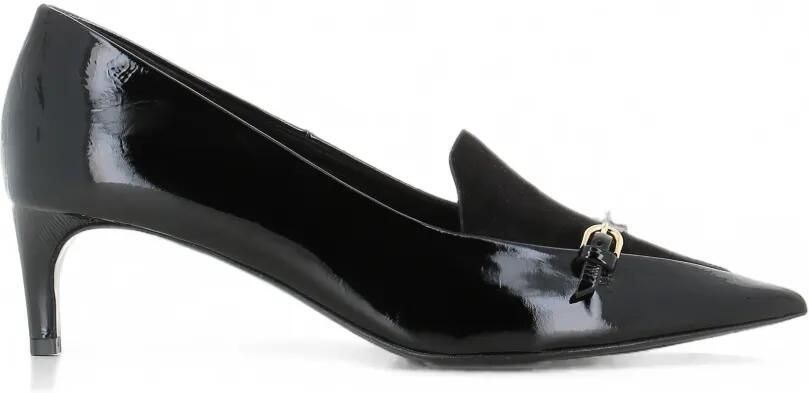 Del Carlo Pumps met gespdetail en puntige neus Zwart