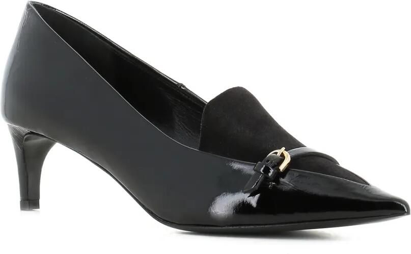 Del Carlo Pumps met gespdetail en puntige neus Zwart - Foto 3