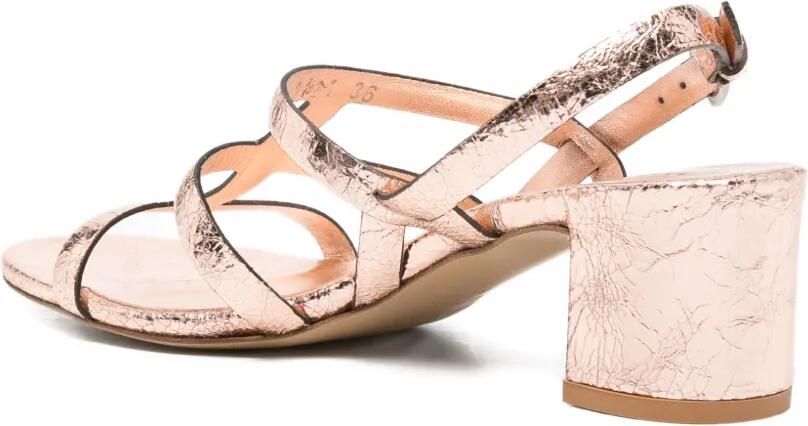 Del Carlo Sandalen met gebarsten effect Roze - Foto 4