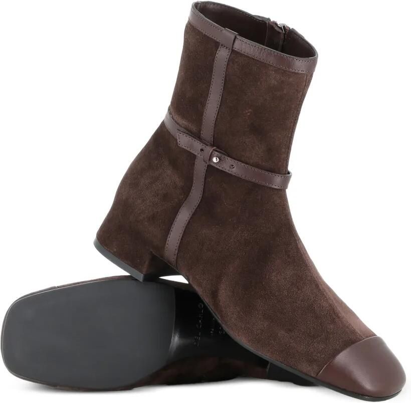 Del Carlo Suède enkellaarzen Bruin - Foto 2