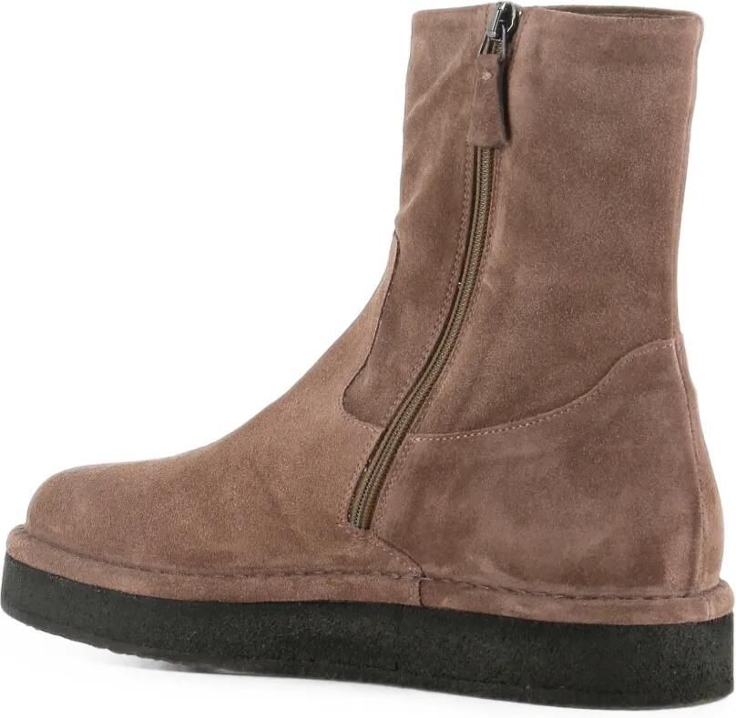 Del Carlo Suède enkellaarzen met plateauzool Beige - Foto 3