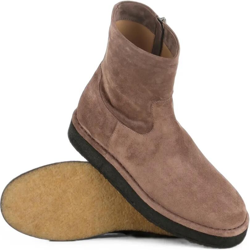 Del Carlo Suède enkellaarzen met plateauzool Beige - Foto 2