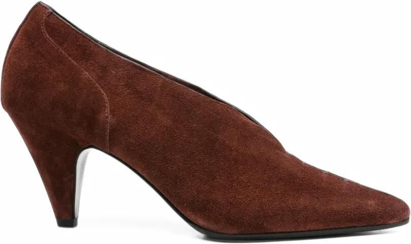 Del Carlo suede lace-up pumps Bruin