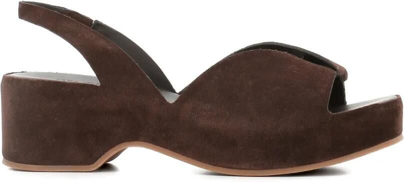 Del Carlo Suède sandalen Bruin