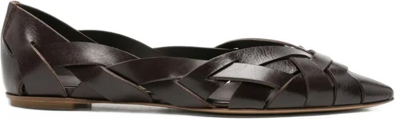 Del Carlo woven leather ballet flats Bruin
