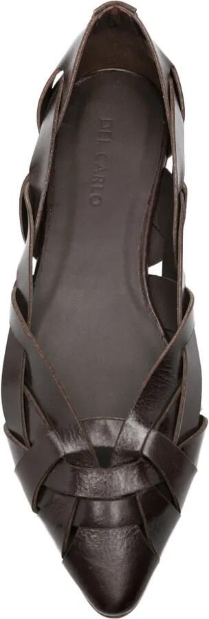 Del Carlo woven leather ballet flats Bruin - Foto 3