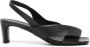 Del Carlo Moor 55mm lakleren sandalen Zwart - Thumbnail 1