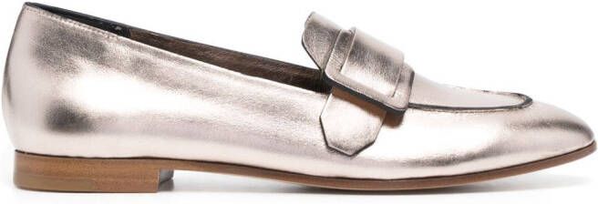 Del Carlo Leren loafers Beige