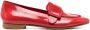 Del Carlo Leren loafers Rood - Thumbnail 1