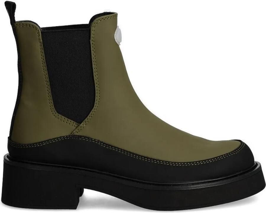 Desigual Laarzen met elastische vlak en plateauzool Groen