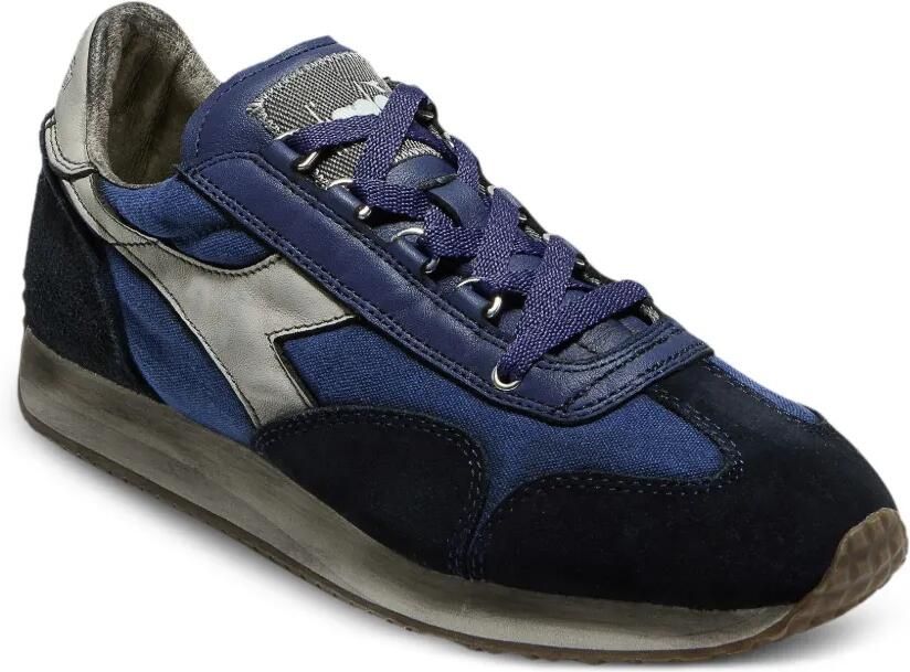 Diadora Equipe Dirty sneakers met geborduurd logo en vlakken Blauw - Foto 4