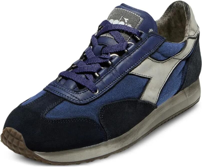 Diadora Equipe Dirty sneakers met geborduurd logo en vlakken Blauw - Foto 3