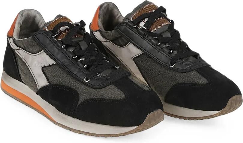 Diadora Equipe Dirty SW Evo sneakers met suède vlakken Zwart