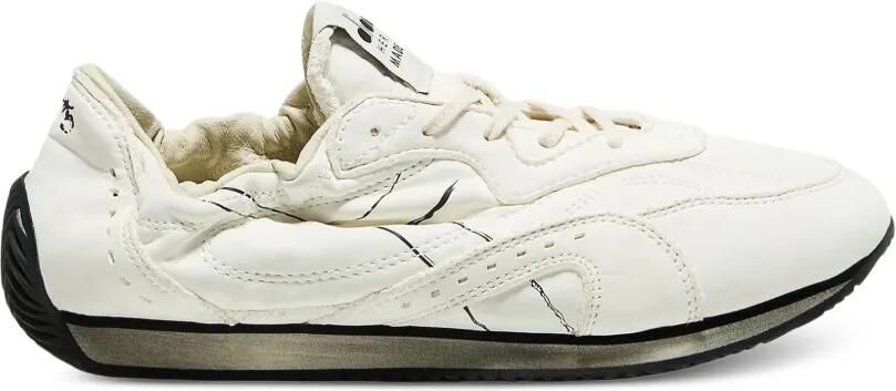 Diadora Equipe Revenge Etoile sneakers met gerafelde afwerking en vlakken Beige