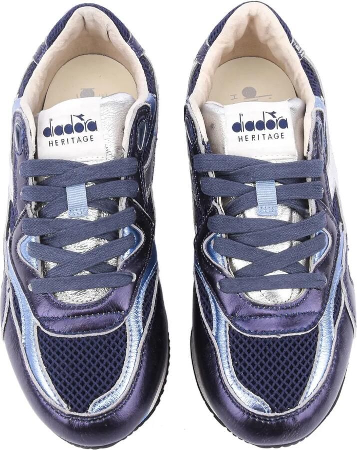 Diadora Equipe Revenge metallic leather sneakers Blauw - Foto 2