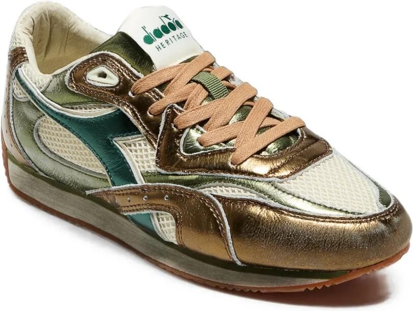 Diadora Heritage Equipe Revenge metallic sneakers Bruin - Foto 4