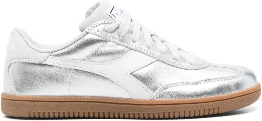 Diadora Ketallic leren sneakers Grijs