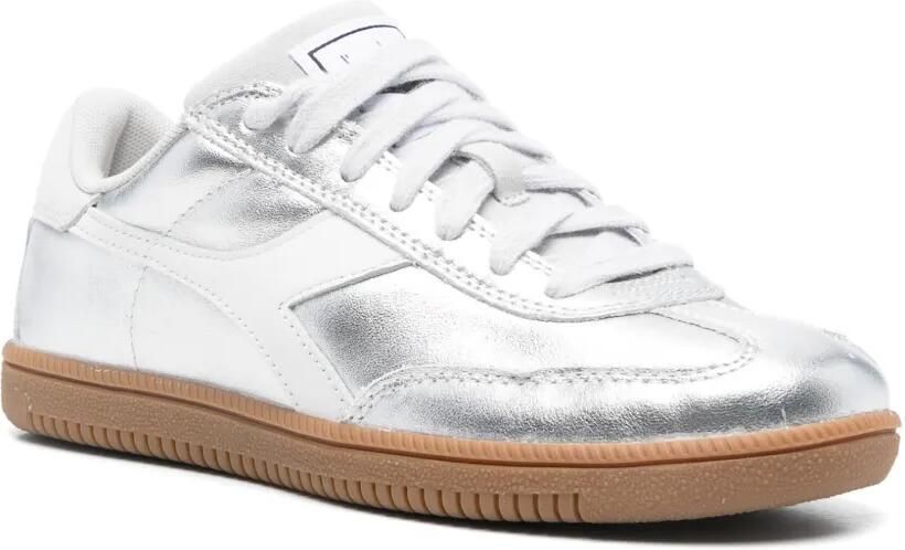Diadora Ketallic leren sneakers Grijs - Foto 3