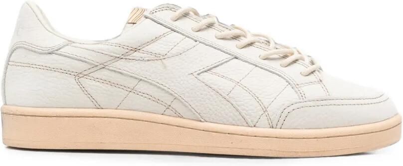 Diadora Leren sneakers met logo-patch en textuur Beige