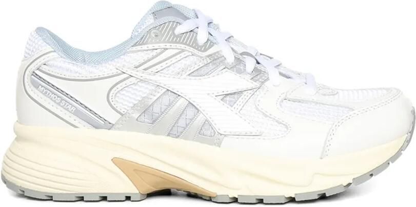 Diadora Mythos Star Lea sneakers met logodetail Wit