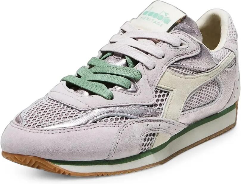 Diadora Sneakers met metallic-effect en mesh vlak Grijs - Foto 3