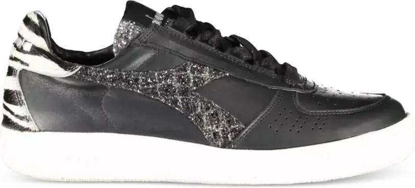 Diadora Sneakers met zebraprint en glitters Zwart