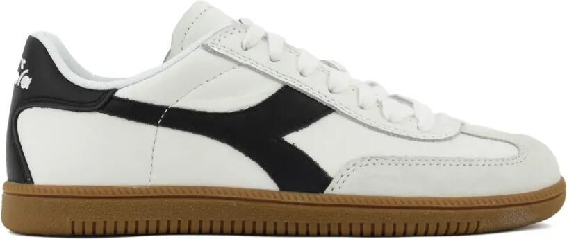 Diadora Sneakers met suède vlakken en gomzool Wit