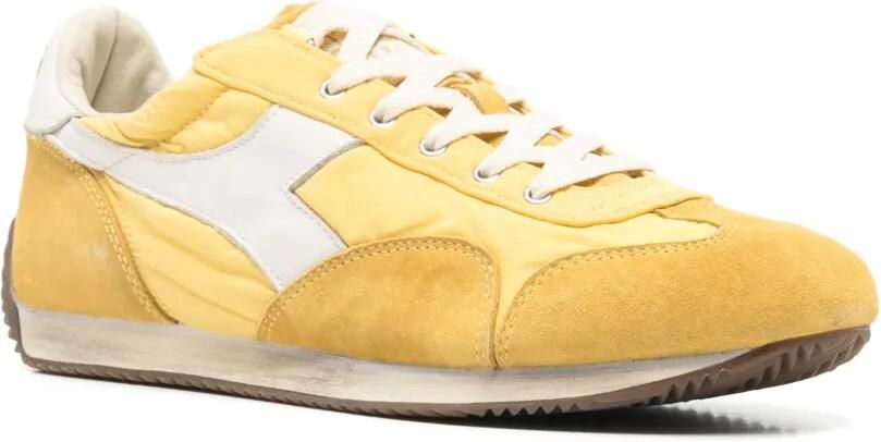 Diadora Sneakers met suède vlakken en stonewashed-effect Geel - Foto 2