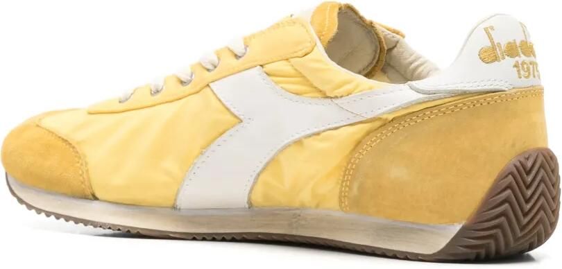 Diadora Sneakers met suède vlakken en stonewashed-effect Geel - Foto 3