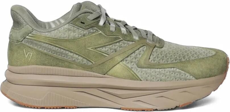 Diadora V7000 mesh sneakers met vlakken Groen