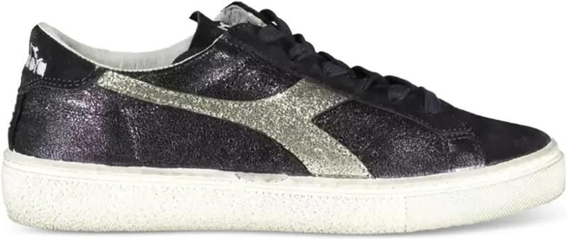 Diadora Vetersneakers met glitter Blauw