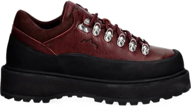 Diemme Cornaro leren wandelsneakers met vlakken Rood