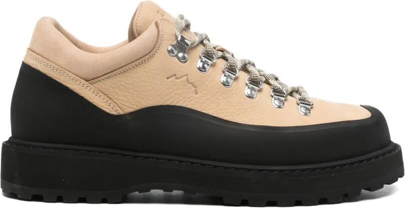 Diemme Cornaro veterlaarzen met logo-reliëf Beige