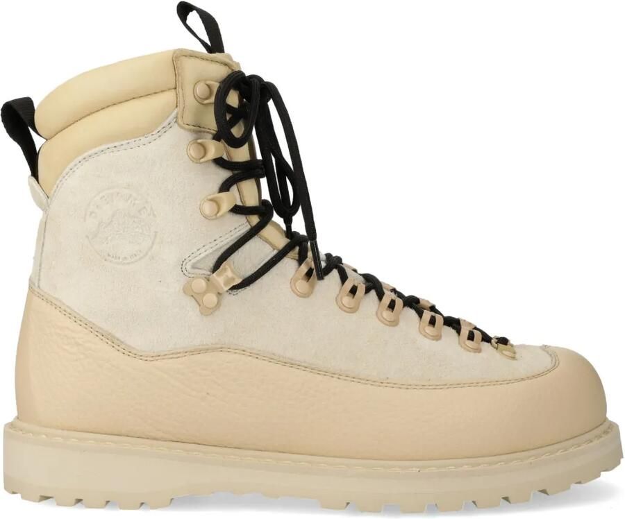 Diemme Enkellaarzen met veters Beige
