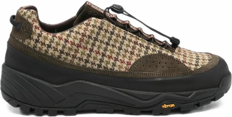 Diemme Grappa houndstooth hiking boots Beige