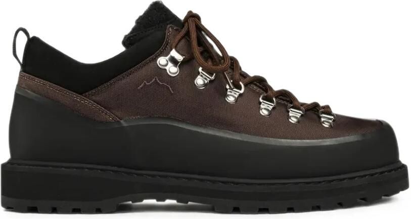 Diemme Roccia Basso sneakers met vlakken en vetersluiting Bruin