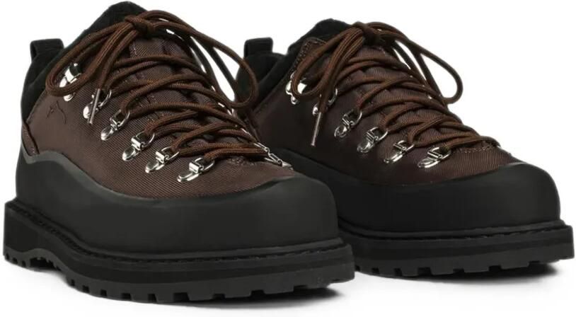 Diemme Roccia Basso sneakers met vlakken en vetersluiting Bruin - Foto 3
