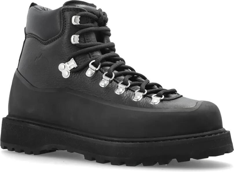 Diemme Roccia Vet Gomma leren sneakers Zwart