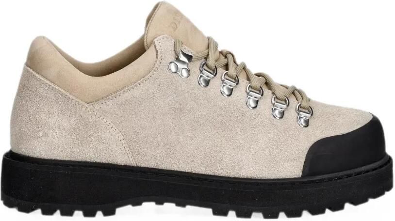 Diemme Suède sneakers met rubberen neus Beige