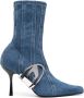 Diesel D-Eclipse denim laarzen Blauw - Thumbnail 1