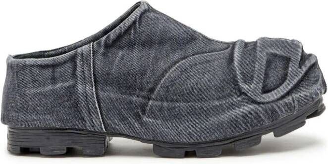 Diesel D-Hammer denim muiltjes Zwart