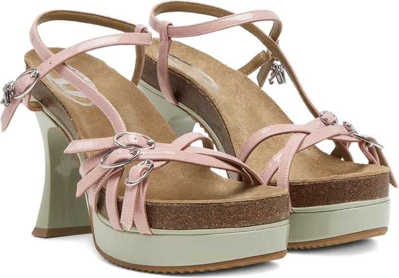 Diesel 105 mm D-Woodstock sandalen met gesp Roze - Foto 4