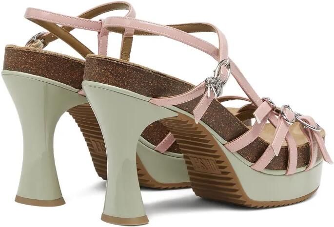 Diesel 105 mm D-Woodstock sandalen met gesp Roze - Foto 5