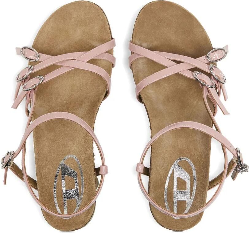 Diesel 105 mm D-Woodstock sandalen met gesp Roze - Foto 3