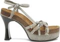 Diesel 105 mm D-Woodstock sandalen met plateauzool Grijs - Grijs