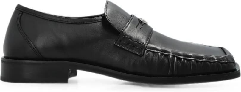 Diesel D Amber leren loafers Zwart