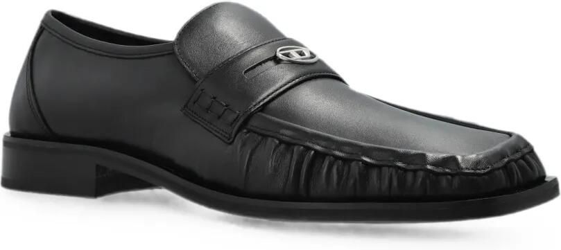 Diesel D Amber leren loafers Zwart - Foto 4