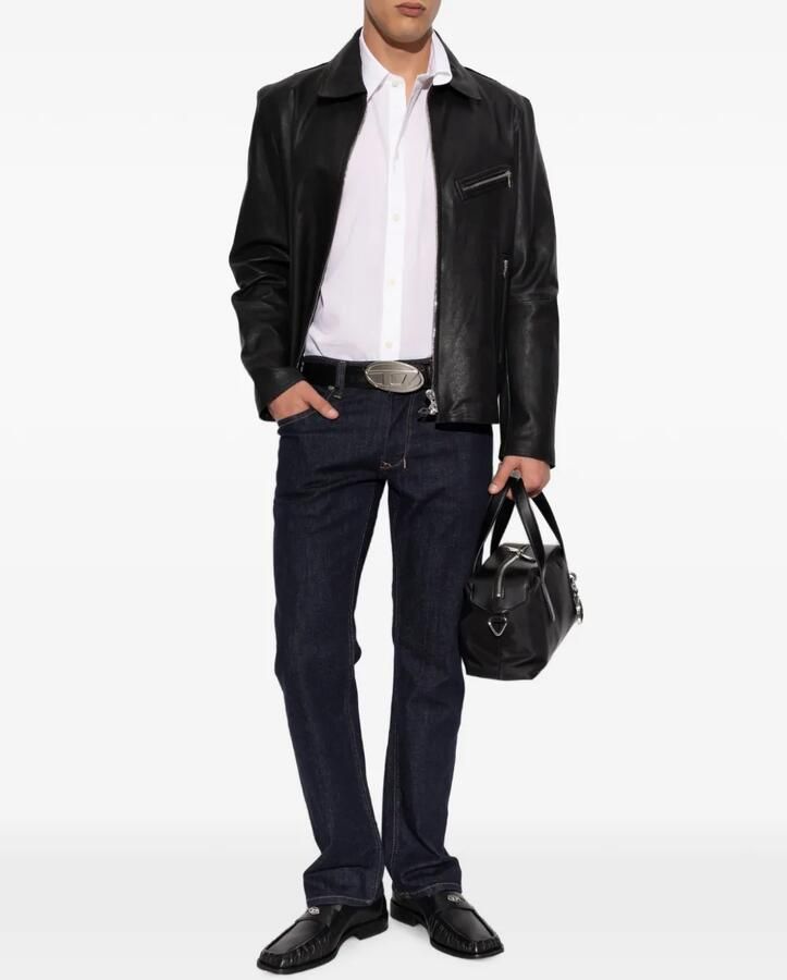 Diesel D Amber leren loafers Zwart - Foto 2